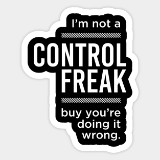 CONTROL FREAK Sticker